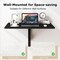 Space Saver Folding Wall-Mounted Drop-Leaf Table - 31.5" x 23.5" x 17.0" (L x W x H)